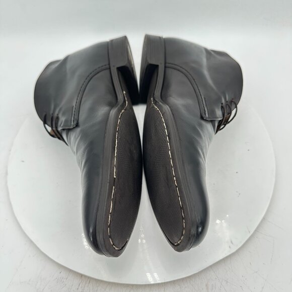Bally Men Size 9D Black Leather Plain Toe Lace Up Chukka Ankle Boot - Picture 7 of 12